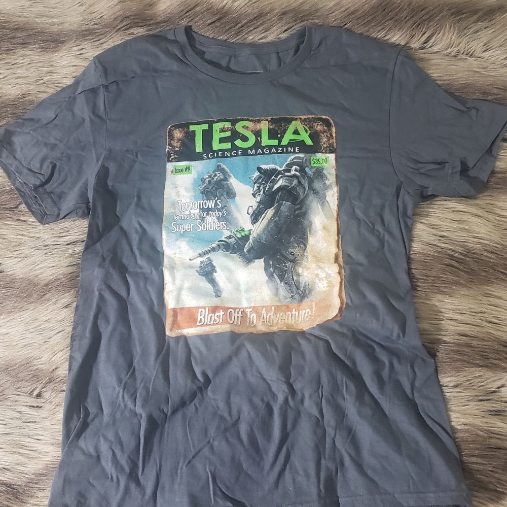Fallout4 Tesla Magazine Shirt